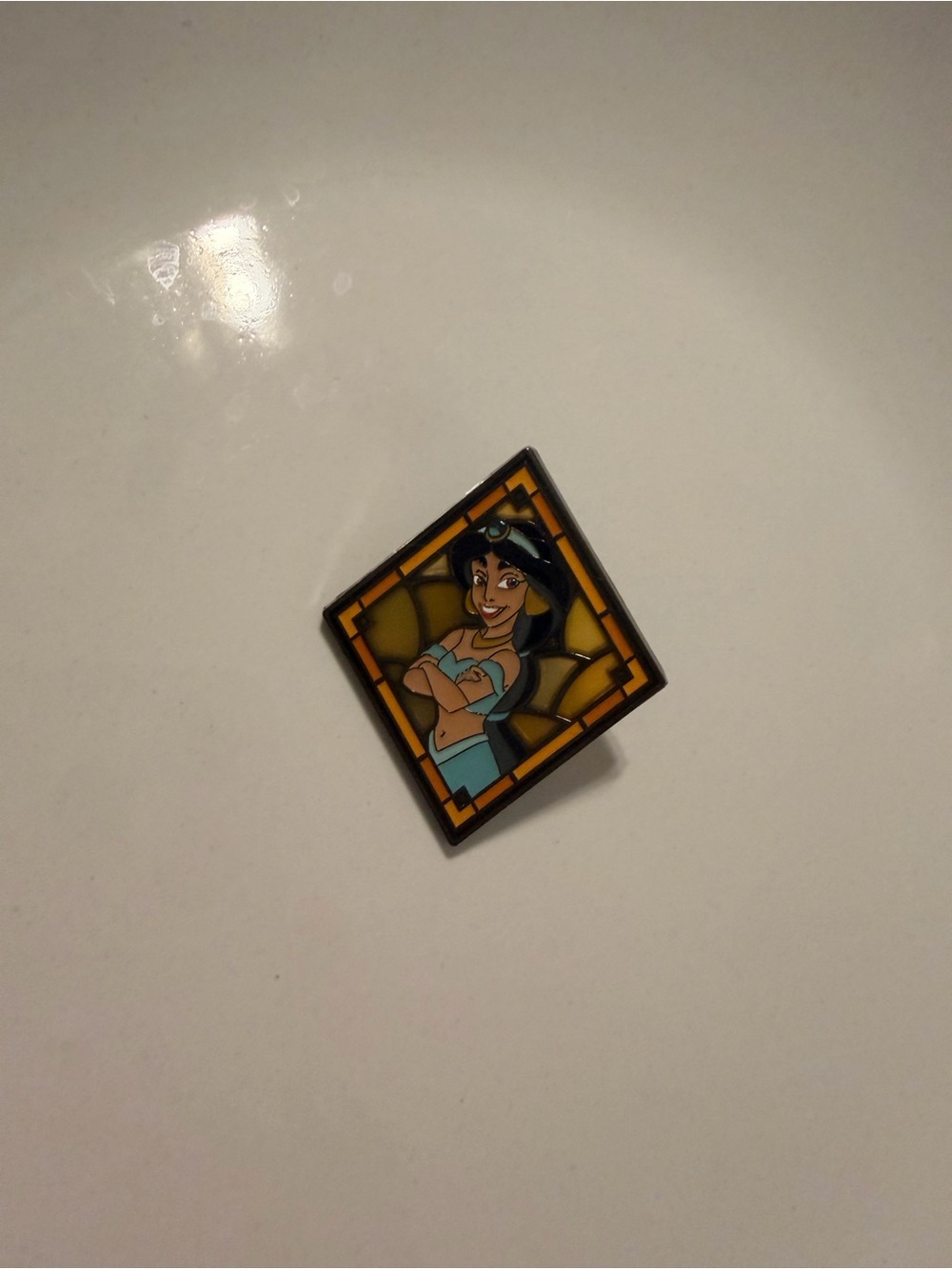 Disney Loungefly Princess Jasmine stained glass mystery pin